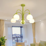 Cream Pumpkin Ball Chandelier