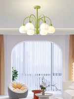 Cream Pumpkin Ball Chandelier