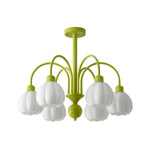 Cream Pumpkin Ball Chandelier