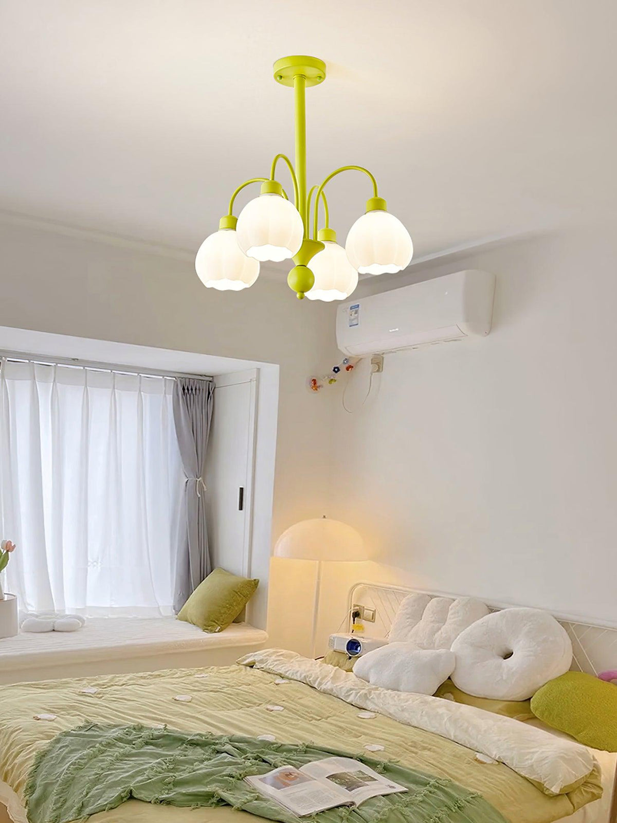 Cream Pumpkin Ball Chandelier