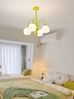 Cream Pumpkin Ball Chandelier