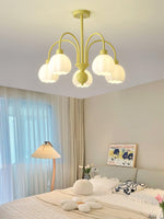 Cream Pumpkin Ball Chandelier