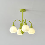 Cream Pumpkin Ball Chandelier