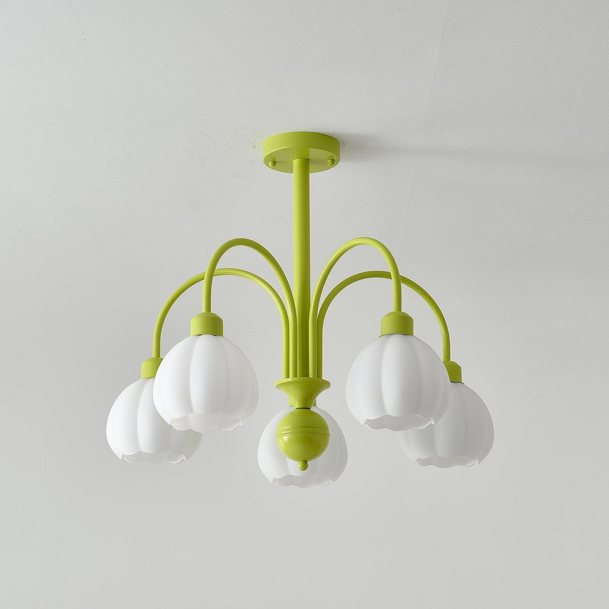 Cream Pumpkin Ball Chandelier