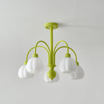 Cream Pumpkin Ball Chandelier