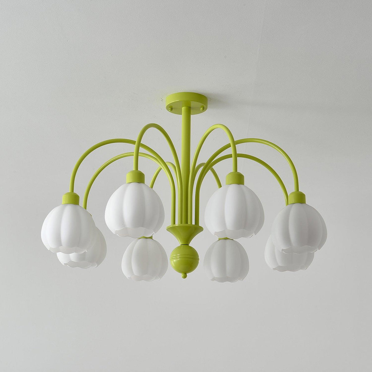 Cream Pumpkin Ball Chandelier