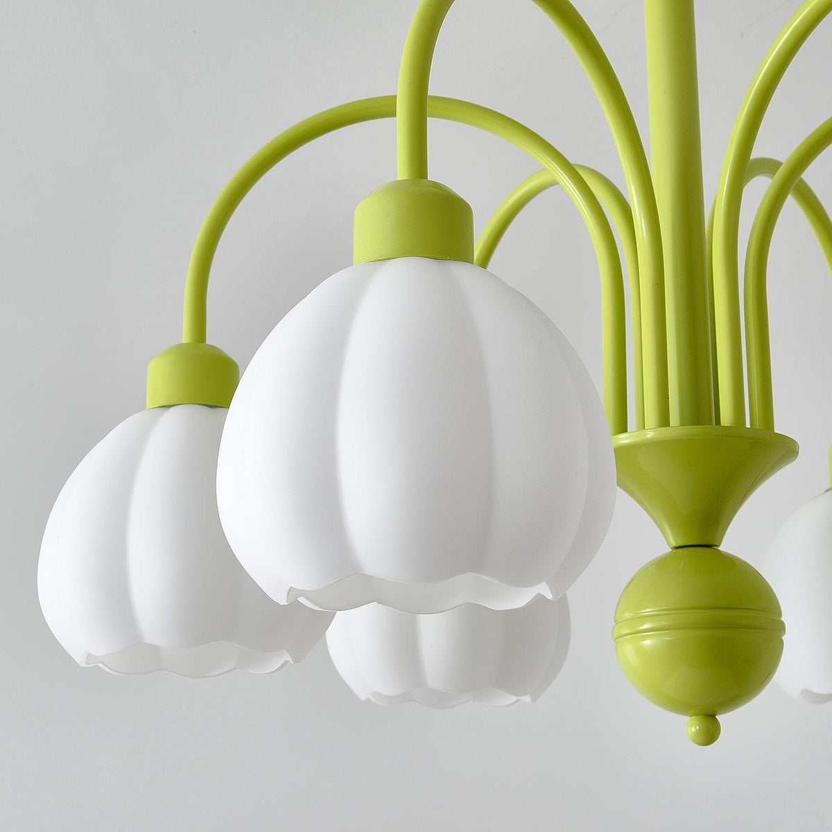 Cream Pumpkin Ball Chandelier