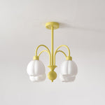 Cream Pumpkin Ball Chandelier