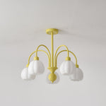 Cream Pumpkin Ball Chandelier