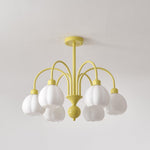 Cream Pumpkin Ball Chandelier