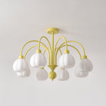 Cream Pumpkin Ball Chandelier