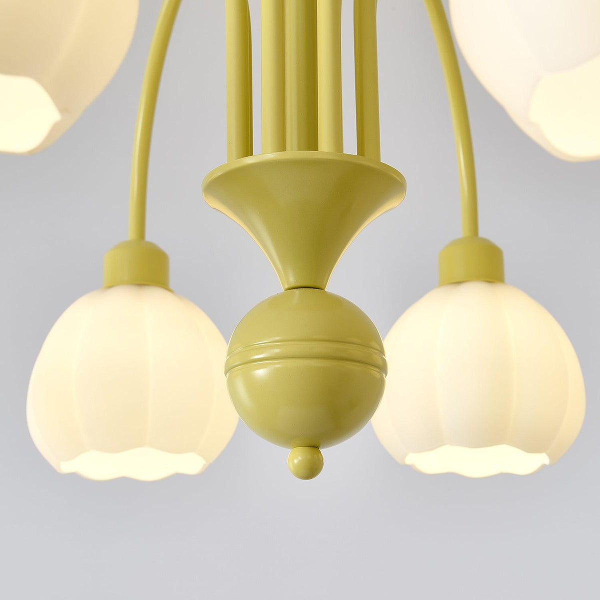 Cream Pumpkin Ball Chandelier