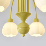 Cream Pumpkin Ball Chandelier