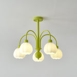 Cream Pumpkin Ball Chandelier