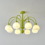 Cream Pumpkin Ball Chandelier