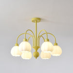 Cream Pumpkin Ball Chandelier