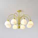 Cream Pumpkin Ball Chandelier