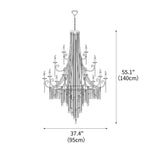 Crystal Cascade Chandelier