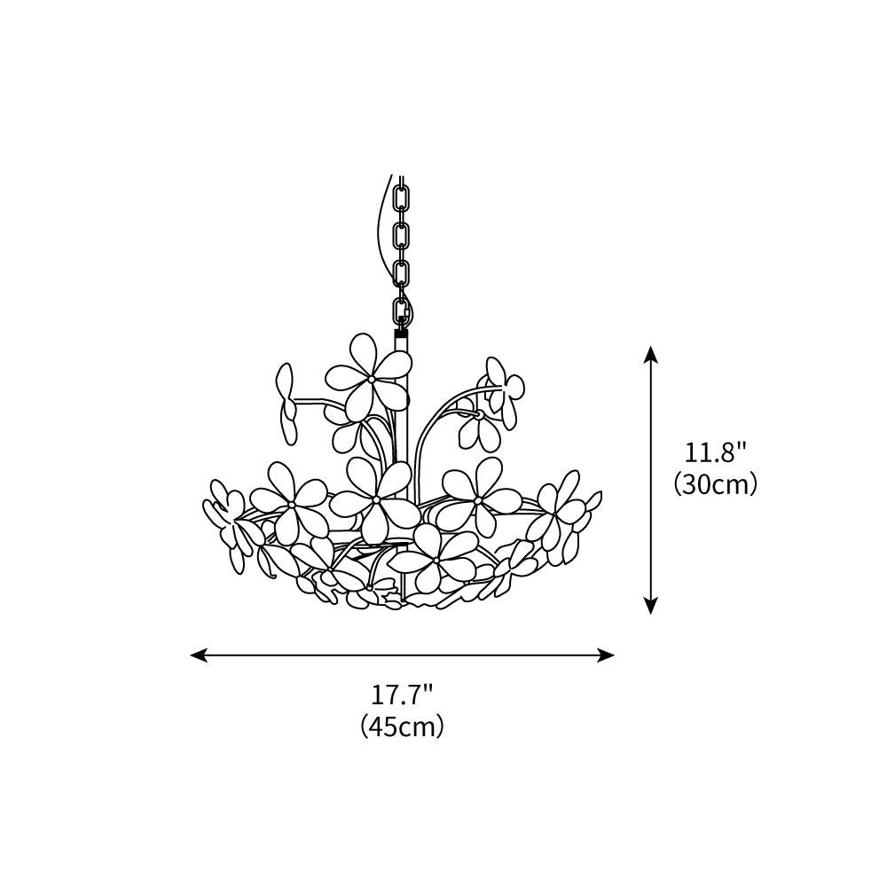 Crystal Flower Chandelier