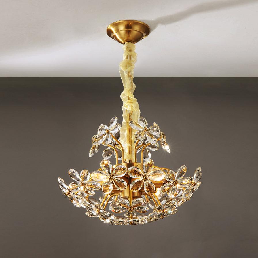 Crystal Flower Chandelier