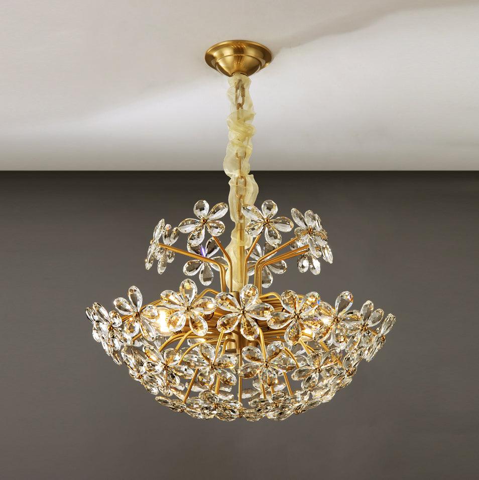 Crystal Flower Chandelier