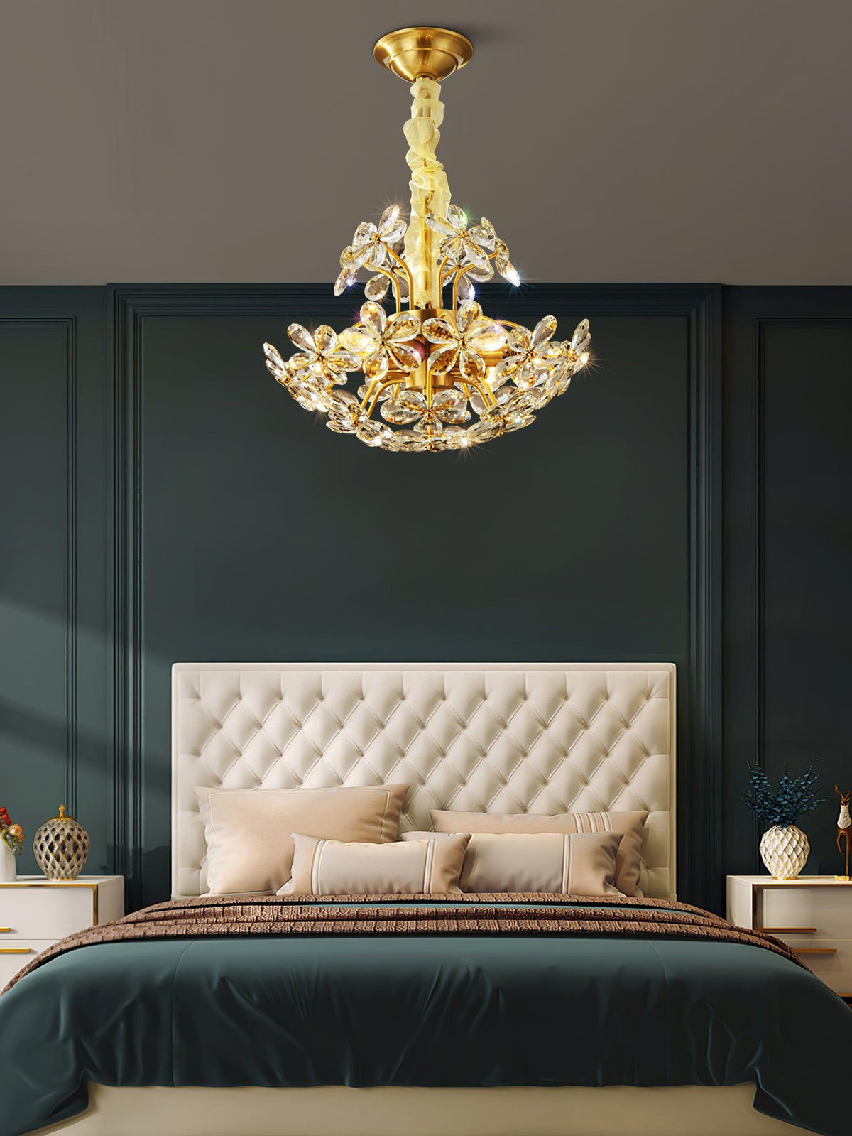 Crystal Flower Chandelier