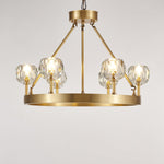 Crystal Round Golden Chandelier