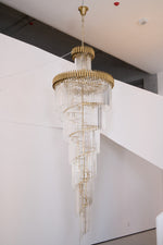 Crystal Spiral Chandelier