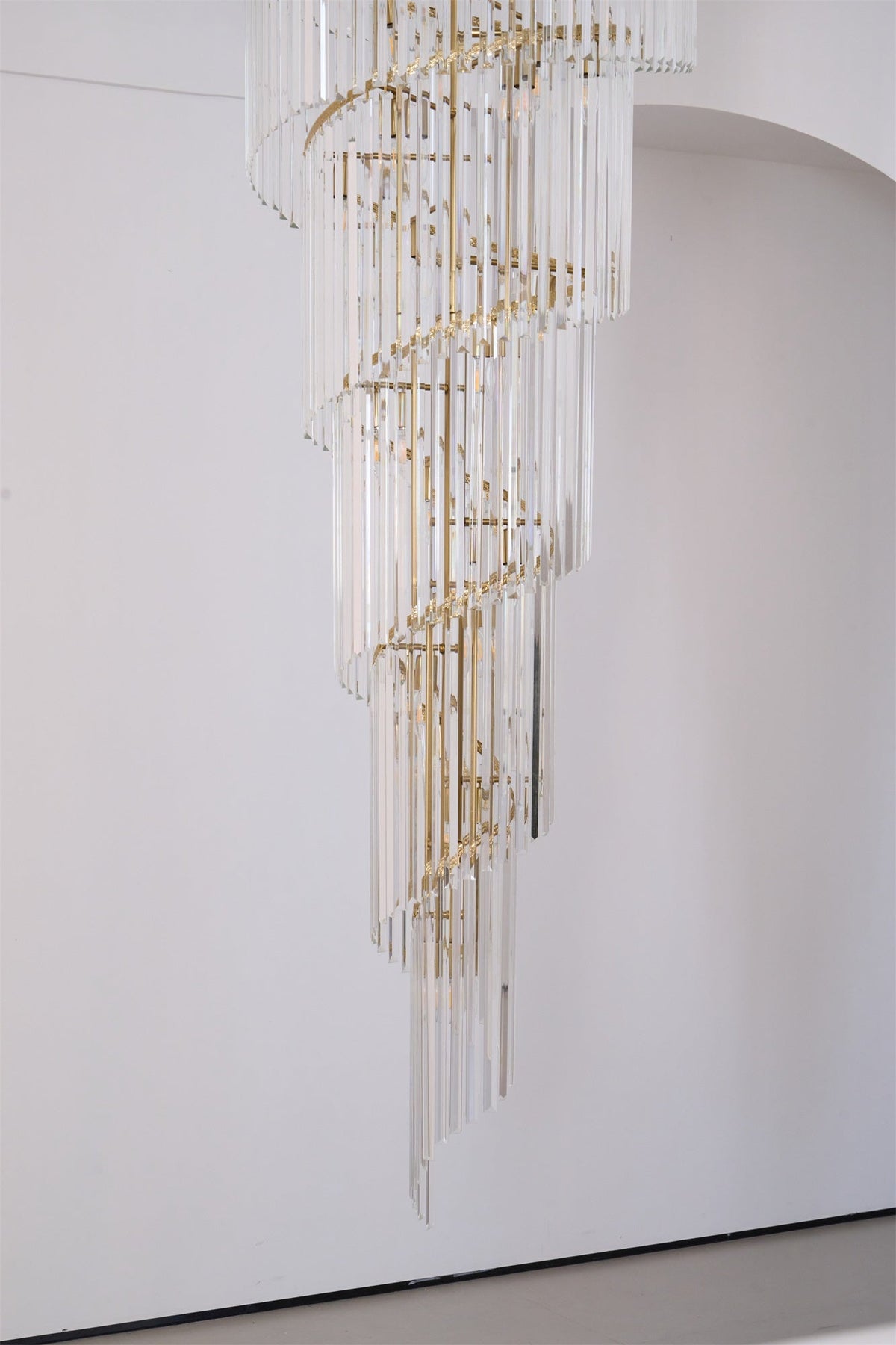 Crystal Spiral Chandelier