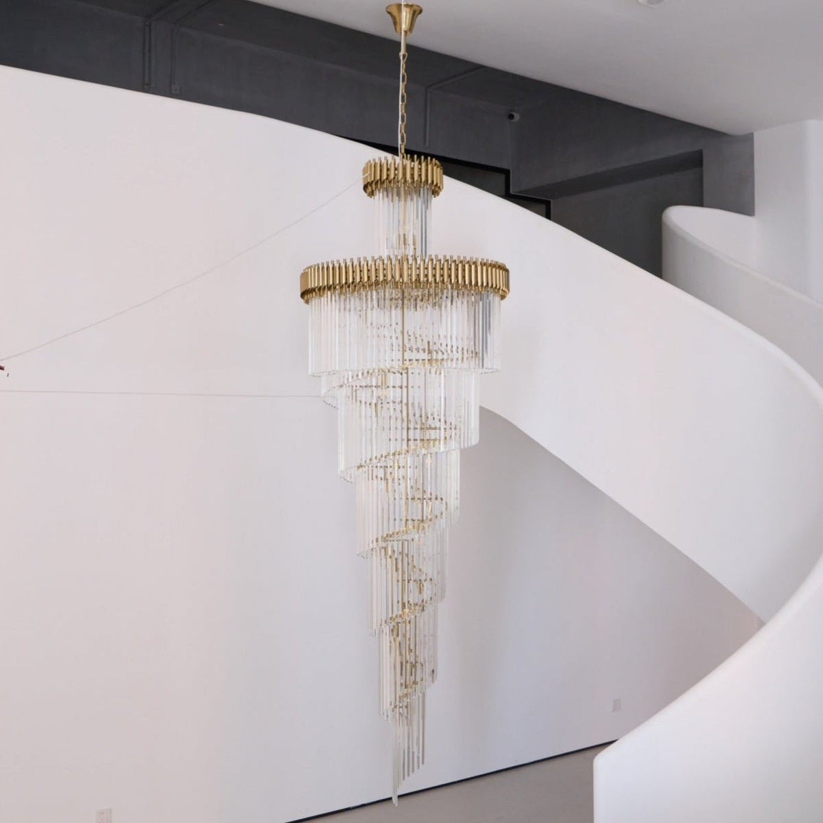 Crystal Spiral Chandelier
