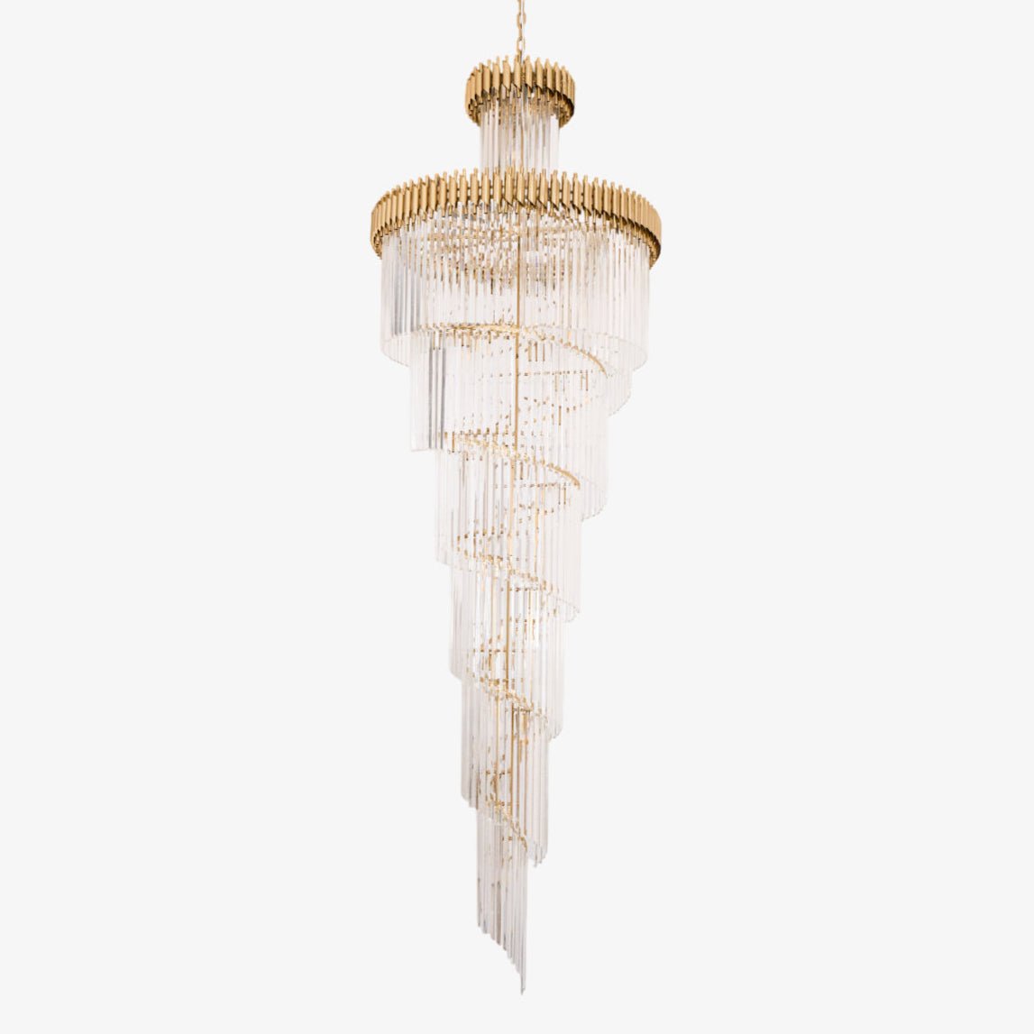 Crystal Spiral Chandelier– YOVINO