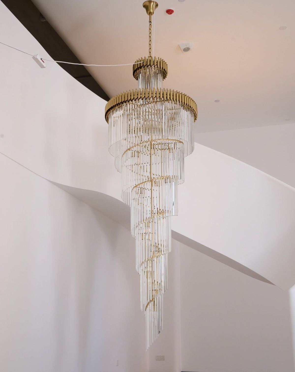 Crystal Spiral Chandelier