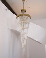 Crystal Spiral Chandelier