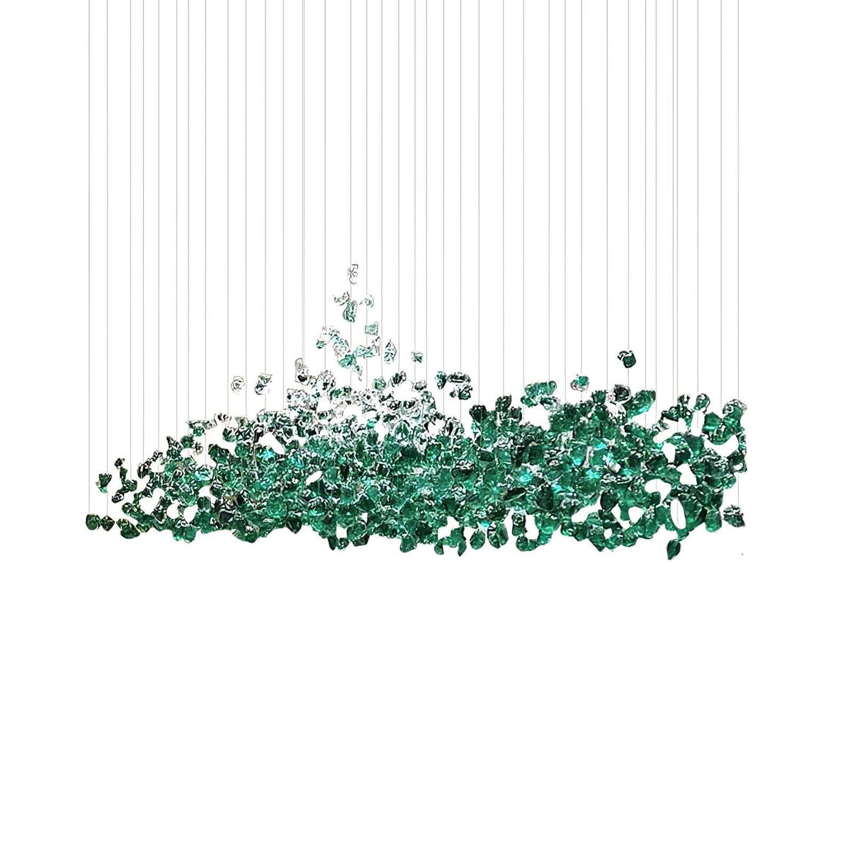 DIY Crystal Stone Chandeliers