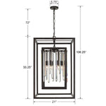 Crystorama Hollis 21 Inch 6 Light Mini Chandelier Cp106834