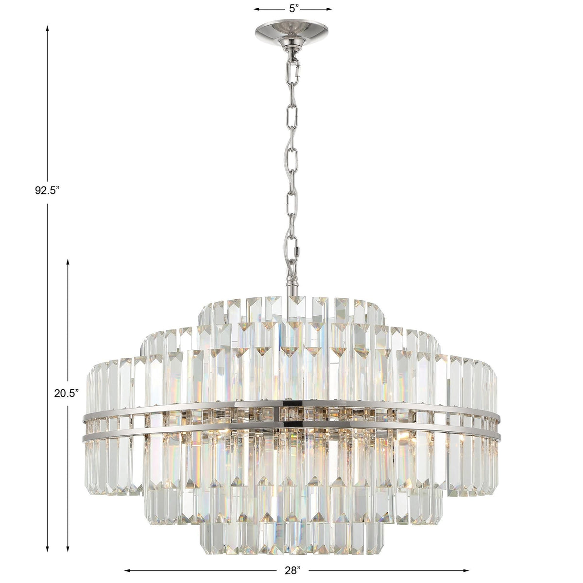 Crystorama Hayes 28 Inch 16 Light Chandelier Cp753572