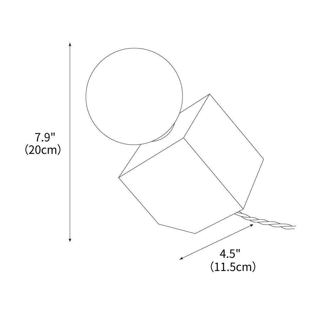 Cube Table Lamp 4.5"