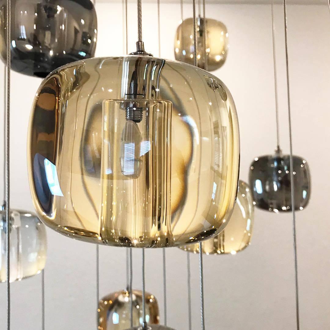 Cubie Suspension Brushed Brass Base