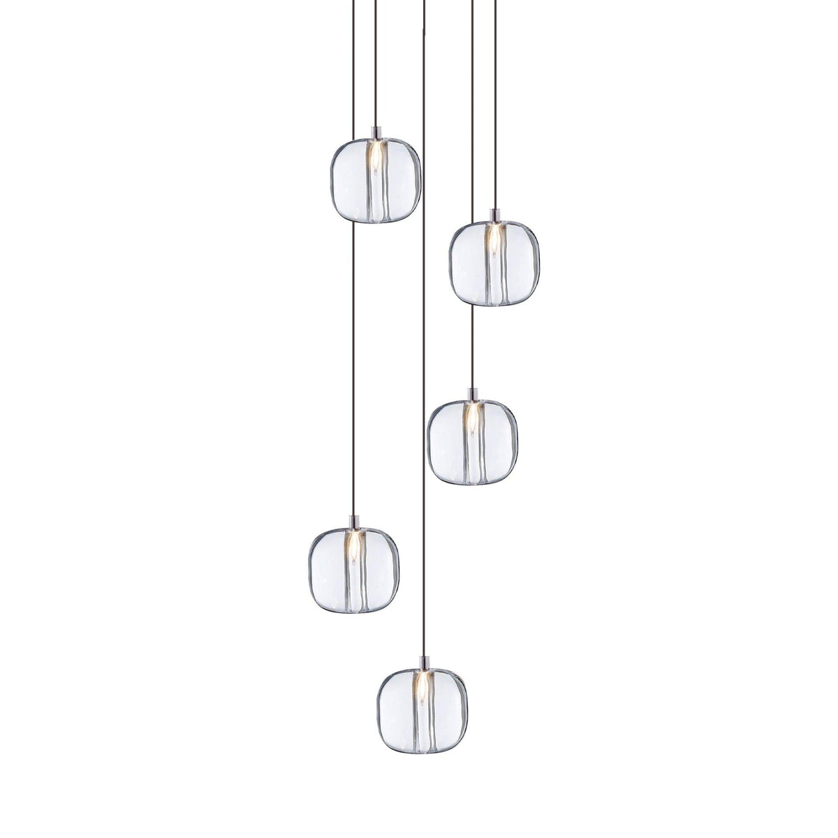 Cubie Suspension Brushed Brass Base