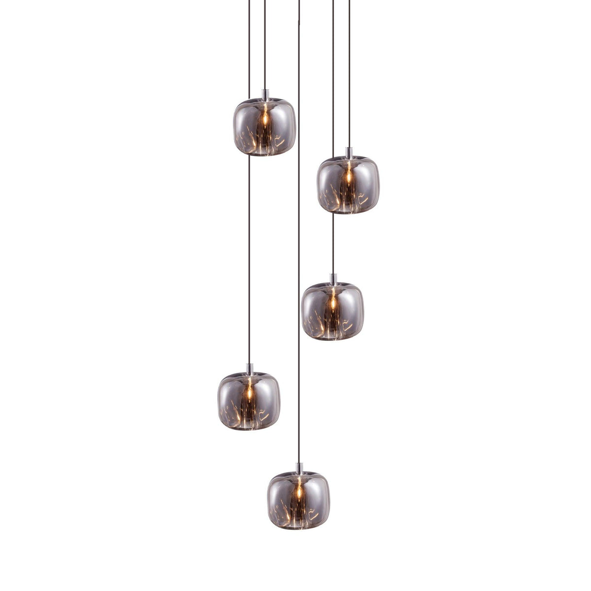 Cubie Suspension Brushed Brass Base