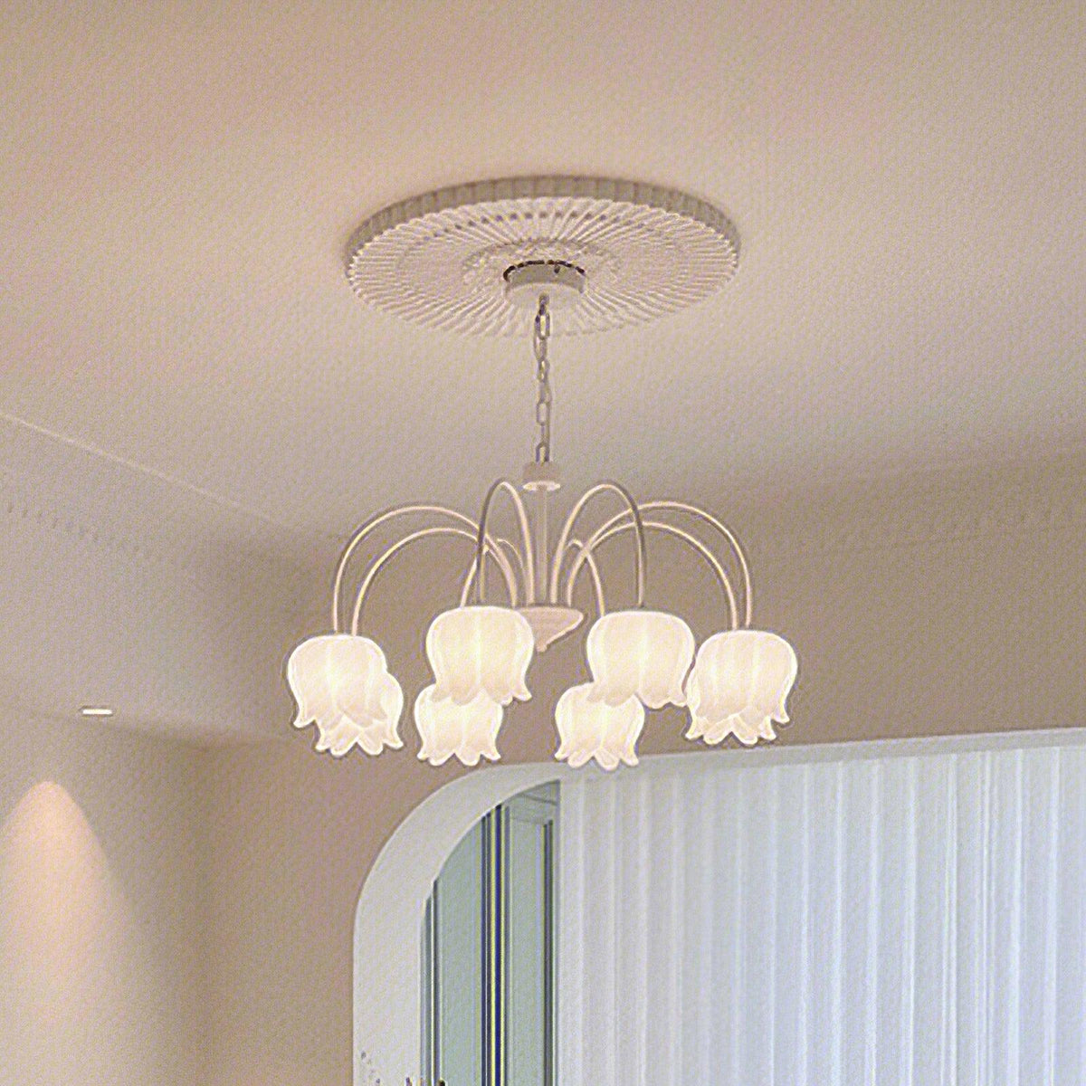 Curved Arm Bell Chandelier