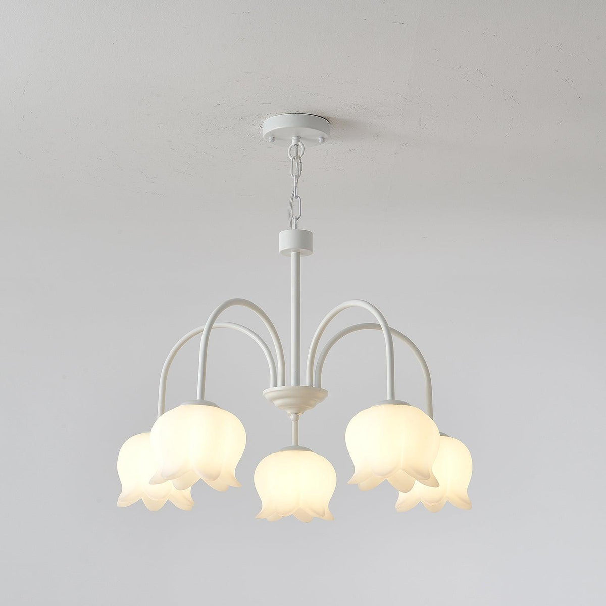 Curved Arm Bell Chandelier