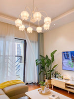 Curved Arm Bell Chandelier