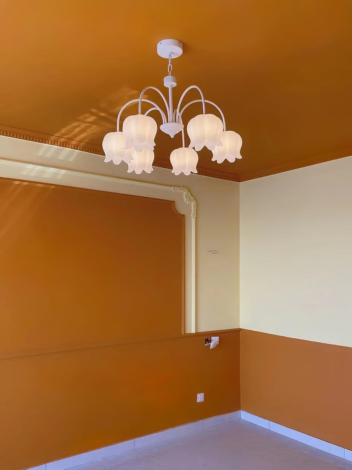 Curved Arm Bell Chandelier