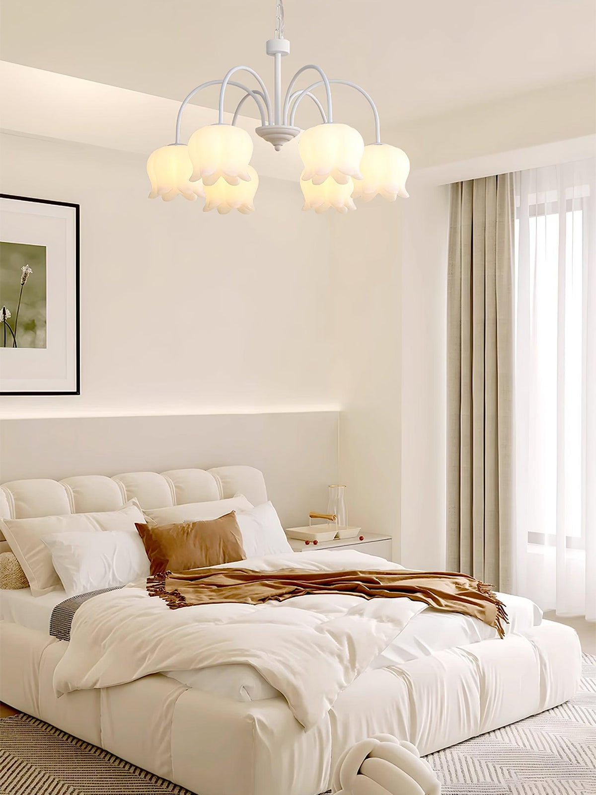 Curved Arm Bell Chandelier