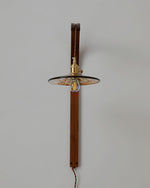 Curved Walnut Ceramic Wall Light