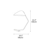 Curvilinear Mid-Century Table Lamp 18.1"