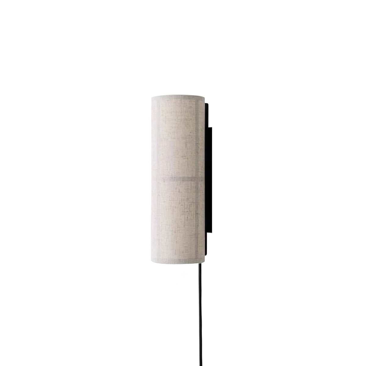 Cylinder Fabric Plug-in Wall Lamp