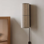 Cylinder Fabric Plug-in Wall Lamp
