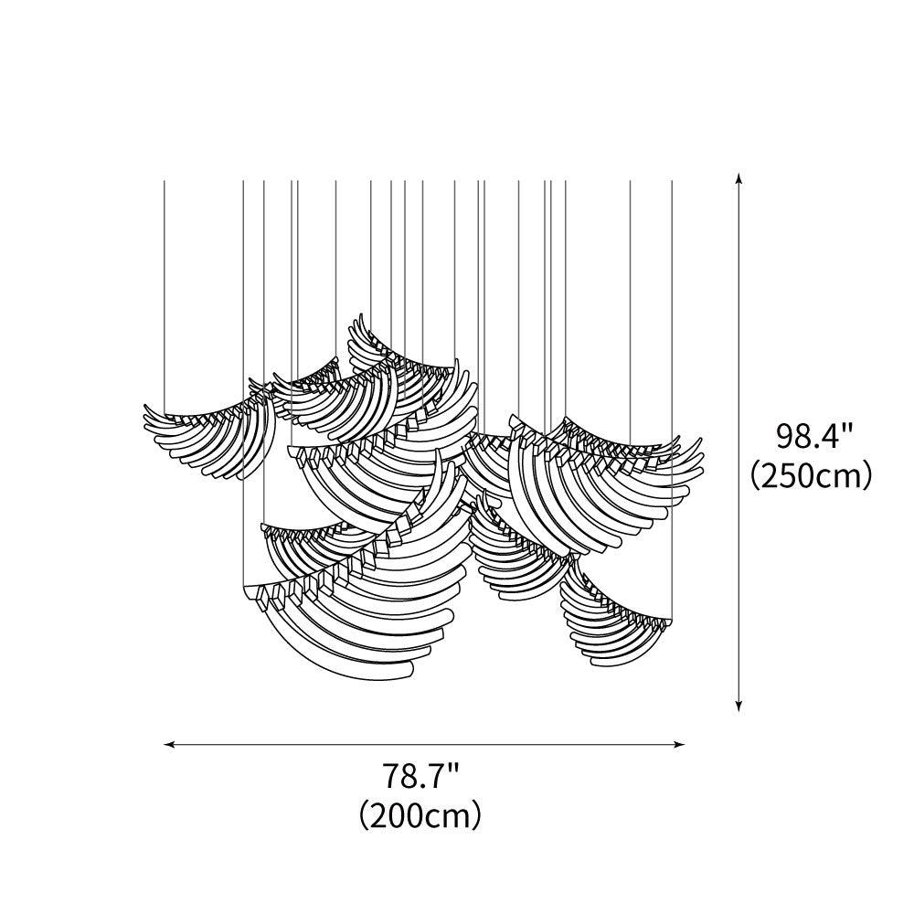 DIY Bird Feather Wings Chandelier